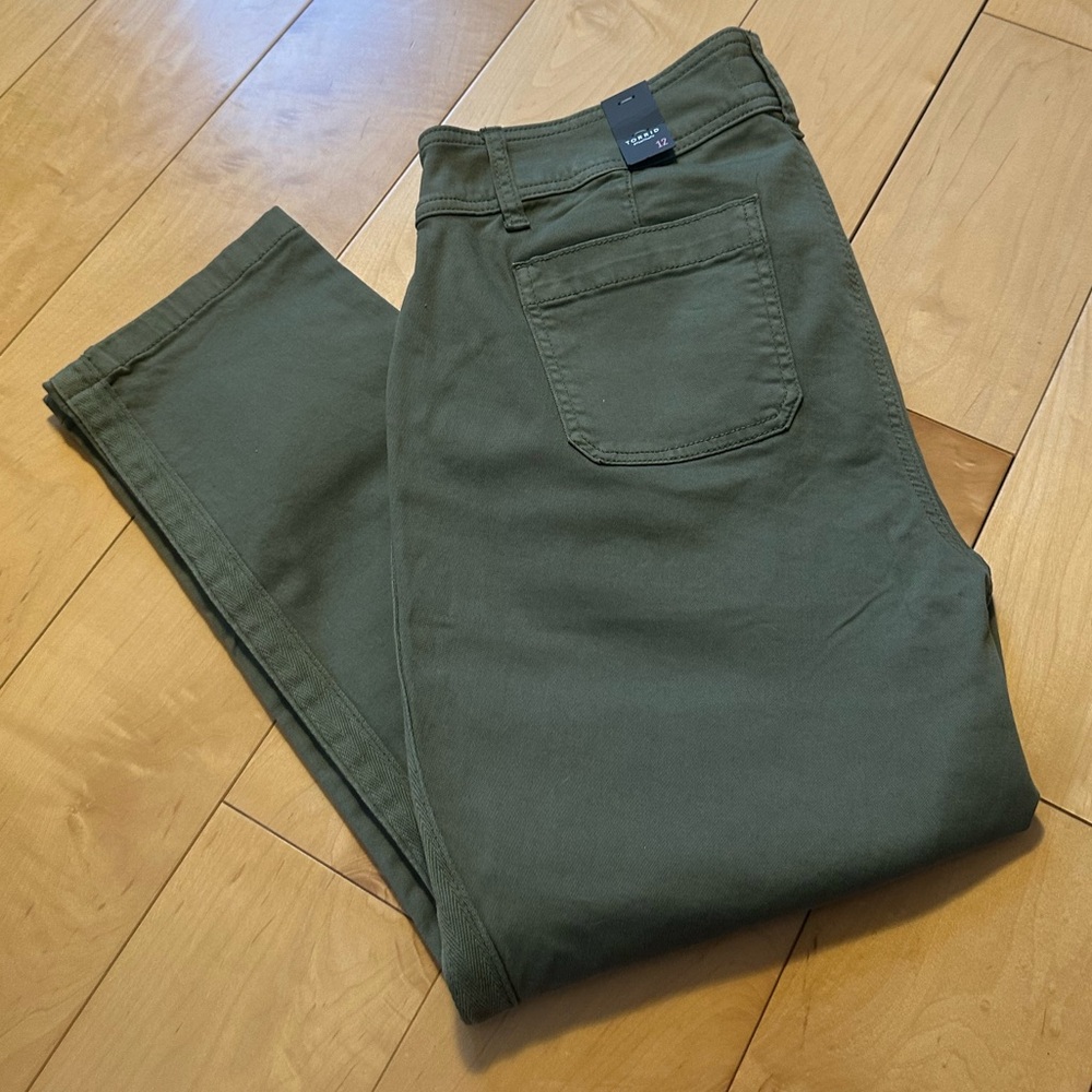 Torrid Army Green Ankle Pants